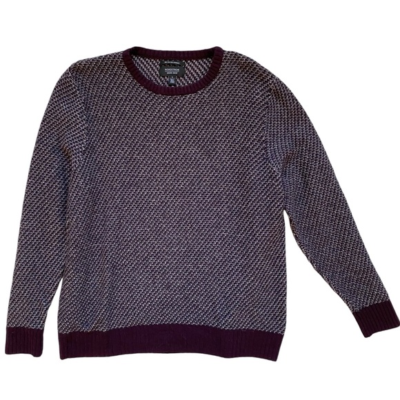 Nordstrom Men’s Shop Wool & Cashmere Sweater Plum Purple Men’s Size Large - Picture 1 of 7